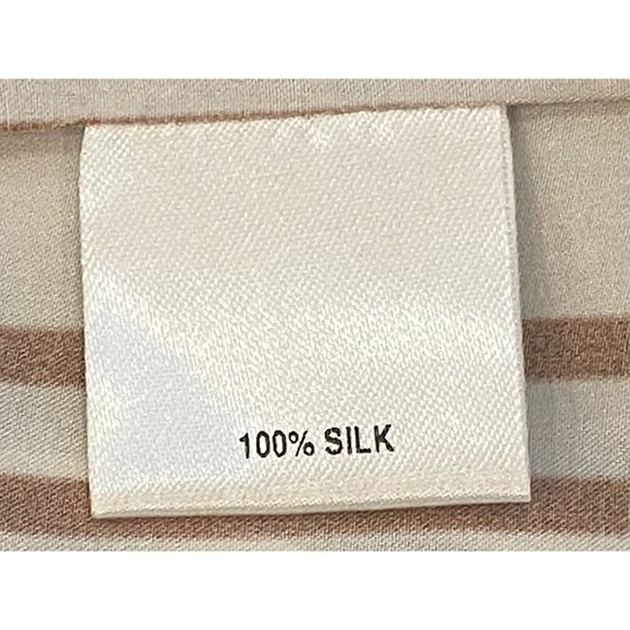 Tucker The Classic Knee Length Dress Satin Stripe In Charmeuse 100% Silk S NWT - Picture 9 of 9